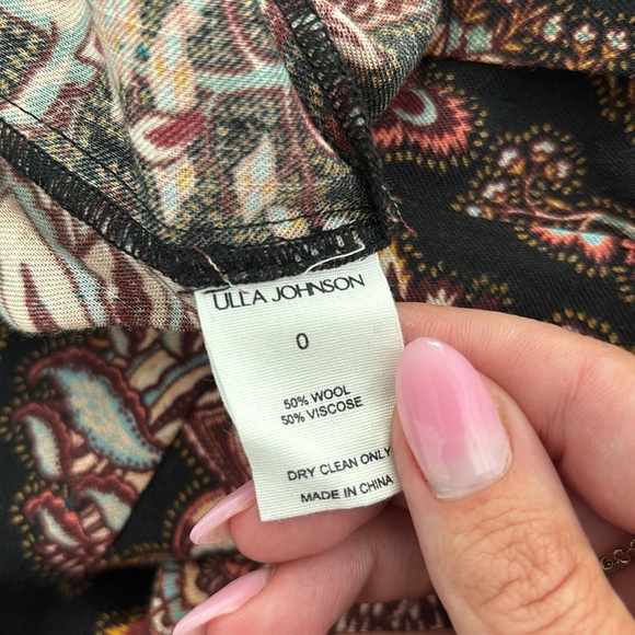 Ulla Johnson Valencia Wool Twill Wide Leg Pant - Picture 6 of 6